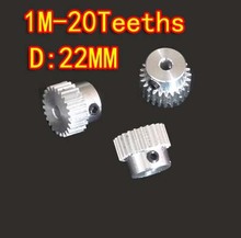 3 pcs 1 M-20 T liga De alumínio de Metal precisão spur gear-Buraco d: 6mm Freeshipping 2024 - compre barato