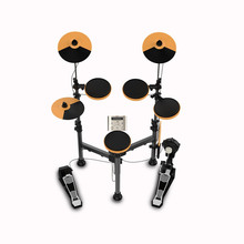 Складной набор электронных барабанов с подставкой для ударных встроенных метрономов 25 групп барабанных тонов 43 группы аккомпанемент MIDI Jack 2024 - купить недорого