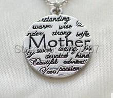 New style Mother Day Gifts Jewelry silver I love you mom Forever Letters Necklace Wholesale Jewelry 2024 - buy cheap