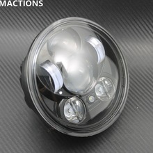 5.75 "farol 5 3/4" led farol peças da motocicleta para harley 5-3/4 "motocicleta preto lâmpada do projetor 2024 - compre barato