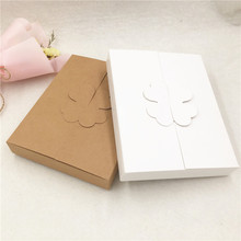 40pcs White and Brown Paper Gift Packaging Boxes Square Shape Lovely Wedding Party Favor Candy Handmade Craft Boxes 2024 - buy cheap