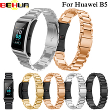 Correa de reloj de acero inoxidable para Huawei B5, accesorios para relojes inteligentes, pulsera con eslabones de Metal para Huawei B5, correa de reloj de pulsera 2024 - compra barato