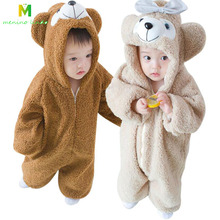 2019 Infant Romper Baby Boys Girls Jumpsuit New born Bebe Clothing Hooded Toddler Baby Clothes Cute bear Romper Baby Costumes 2024 - buy cheap