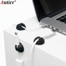 Antirr Cable Holder Protector Management Device Organizer Finishing Desktop Plug Silicone Wire Retention Clips Power Cord Winder 2024 - buy cheap