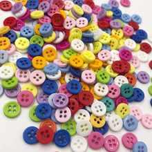 100/300/600Pcs/lot 4 Holes 8mm Mixed Color Resin Sewing Buttons Scrapbooking Knopf Garment Accessories Decorative Button PT86 2024 - buy cheap