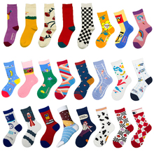 Модные женские носки унисекс Харадзюку, цветные хлопковые обычные носки для мужчин, 1 пара 2024 - купить недорого
