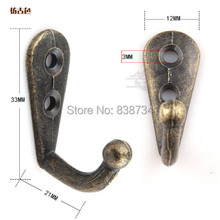 100pcs 33*12*21mm Antique hook single row of small hole hook special small single hook 2024 - buy cheap