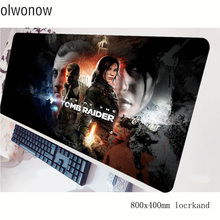 tomb raider mousepad gamer Boy Gift 800x400x3mm gaming mouse pad large Personality notebook pc laptop padmouse ergonomic mat 2024 - buy cheap