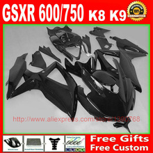 High quality fairings set for SUZUKI 2008 2009 2010 GSXR 600 GSXR750 all glossy black fairing kit K8 08 09 10 GSX-R 600/750 ZM51 2024 - buy cheap