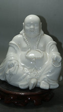 China Dehua Old White Porcelain Hand carved excellent Buddha old statue Porcelain statue 2024 - buy cheap
