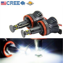 Anillo de luz LED con CHIP CREE para BMW, luz de 40W, 6000K, de alta potencia, Halo, Ojos de Ángel, marcador, para Series 1, 3, 5, X, E60, E70, x5, X6, E82, E88, E90, E92 2024 - compra barato