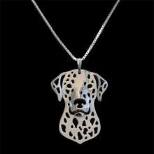 Hot Sale Alloy Pet Necklaces Women's Metal Dalmatian Dog Necklaces 2024 - buy cheap