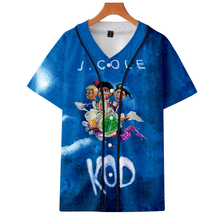 J. cole novo álbum camisetas de beisebol estampadas 3d kod, camisetas femininas/masculinas, fashion, verão, manga curta, 2019, hip hop, streetwear 2024 - compre barato