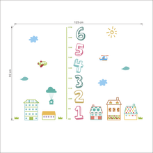 Stadiômetro medidor de altura digital dos desenhos animados, adesivos para parede, decoração de quarto infantil, para jardim de infância, régua de altura 2024 - compre barato