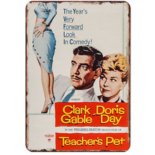 Clark Gable Vintage Movie Metal Tin Signs Poster Shabby Chic Retro Metal Tinplate Poster Cinema Wall Decor 20x30cm 2024 - buy cheap