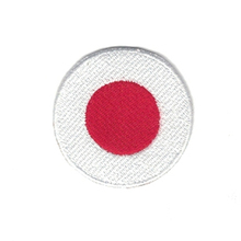 Round Shape Embroidered Japan Flag Iron-On Patches 100% embroider actical Military Patches Fabric Armband National Flag Badge 2024 - buy cheap