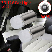 2 шт. супер яркий 12 В Автомобильный светодиодный свет BA9S керамический монолитный светодиодный блок лампы BA9S T4W Автомобильный номерной знак лампа для чтения белый 2024 - купить недорого