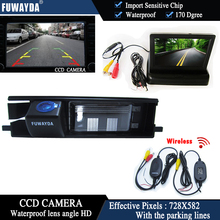 FUWAYDA Беспроводная цветная CCD Автомобильная камера заднего вида для Toyota RAV4 RAV-4 + 4,3 дюймовый складной ЖК TFT монитор HD водонепроницаемый 2024 - купить недорого