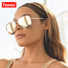 Yoovos-Gafas De Sol De Metal para Mujer y hombre, lentes De Sol clásicas De lujo, Retro, De viaje, UV400, 2021 2024 - compra barato
