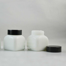 Уникальная белая банка для косметического крема «сделай сам», 50 г, стеклянный горшок для Хранения Крема для глаз, элегантный многоразовый контейнер для косметического крема, 10 шт./лот 2024 - купить недорого