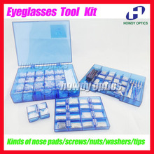 Marcos ópticos para gafas, tornillos, almohadillas nasales, arandelas, Kit de herramientas de reparación 2024 - compra barato