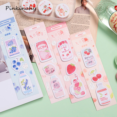 Long Version Peach Cherry Strawberry Memo Pad Paper Post Notes Sticky Notes Notepad Stationery Papeleria School Supplies BQ033 2022 - buy cheap