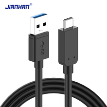 Кабель JianHan USB 3,0 типа C, 5 Гбит/с, быстрое зарядное устройство, Кабели USB Type-C для Xiaomi 4C Mi5 Samsung S8 Plus Huawei P9 LG G5 Oneplus 2 3 2024 - купить недорого