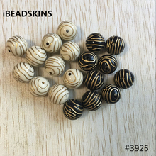 (choose color) 16mm 200pcs/lot Acrylic Horizontal stripes round antique style Beads for Jewelry DIY #3925 (Design as shown) 2024 - buy cheap