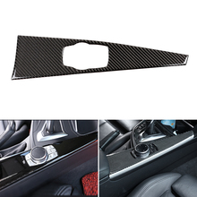 Real Carbon Fiber Car Center Multi Media Control Panel Cover Trim For BMW 3 4 Series F30 F32 2013 2014 2015 2016 2017 2018 2024 - buy cheap