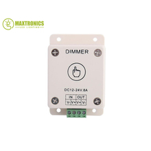 LED Light Touch Dimmer Controle de Brilho Ajustável 8A DC 12 V-24 V Luz de Tira CONDUZIDA max 192 w
