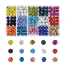 15Color Pave Disco Ball Beads 10mm Round Polymer Clay Rhinestone Beads for Jewelry Making DIY Hole: 1.5mm 10pcs/color 150pcs/box 2024 - buy cheap