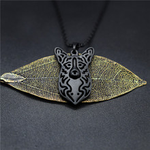 4 Colors New Cardigan welsh corgi Charm Necklace Trendy Metal Dog Jewellery Cardigan welsh corgi Pendant Necklace Women 2024 - buy cheap