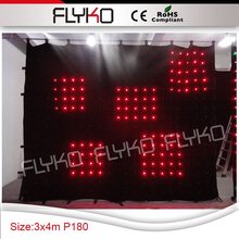 Free shipping PC Controller +Flightcase +p18 3x4m led stage backdrop cloth 2024 - купить недорого