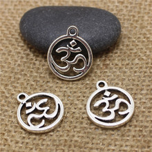 40 pcs 18*21mm Antique alloy round OM/OHM/3D Sign charms Pendant Diy Jewelry Findings Accessories 2024 - buy cheap