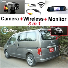 3 in1 Rear View Special Camera + Wireless Receiver + Mirror Monitor Easy DIY Back Up Parking System For Ashok Leyland Stile 2024 - buy cheap