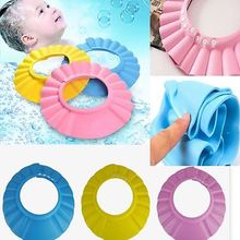 Waterproof Baby Kids Shampoo Bath Shower Cap Hat Wash Hair Shield Adjustable Shampoo Cap1-3T 2024 - buy cheap