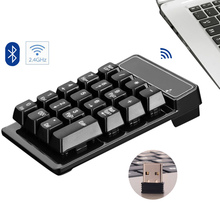 N 2,4 GHz Mini USB teclado numérico inalámbrico 19 teclas numérico Pad receptor para Windows XP/7/8 ordenador portátil PC 2024 - compra barato