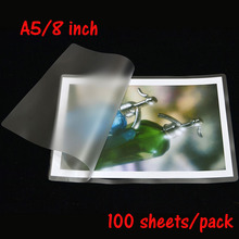 160 мм x 220 мм A5 ламинирующая пленка для машины, применяется к фотобумаге, 100 листов в одной упаковке 2024 - купить недорого