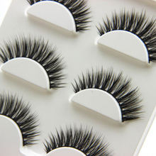 3 Pairs Natural Long 3D False Eyelashes Handmade Makeup Beauty Thick Fake Eye Lashes Extension Tools 2024 - buy cheap