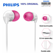 Philips she3501 fones de ouvido planos, fones de ouvido com fio de 3.5mm super graves para xiaomi lg certificado 2024 - compre barato