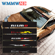 Car styling nismo Racing Sport car sunshade car windscreen windshield sticker for Nissan Qashqai Alemra Tiida Juke X-trail 2024 - buy cheap