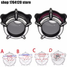 Мотоциклетные ремесла CNC Воздушные Фильтры Очиститель фильтр для Harley XL Sportster 91-17 Touring Street Glide 08-Up Softtail Dyna FXSBSE 2024 - купить недорого