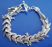 Wonderful Chinese Tibetan silver dragon bracelet shipping free 2024 - купить недорого
