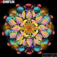 Homfun Full Square/Round Drill 5D DIY Diamond Painting "Mandala flower" 3D Embroidery Cross Stitch Home Decor Gift A11343 2024 - buy cheap