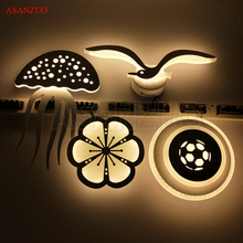 New creative Acrylic Indoor Wall Lamps Modern living room Led Wall Sconce Lights Bedroom bedside lamp Stair Lampara De Pared bra 2024 - buy cheap