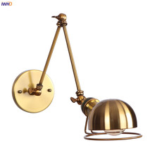 IWHD Gold Antique Vintage Wall Lamp Beside Aisle Stair Light Edison Loft Industrial Decor Retro Wall Lights Sconces Wandlamp 2024 - buy cheap