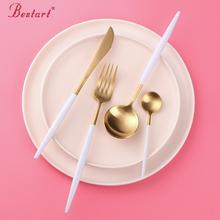 4 Pcs Cutlery Set Western Gold Stainless Steel Spoon Knives Forks Tablespoons Home Restaurant Dinnerware Sets 2024 - buy cheap
