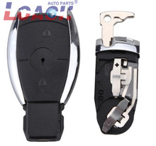 Caso chave inteligente escudo com suporte de braçadeira de bateria para mercedes benz cl slk clk c e s classe com lâmina 2 botão 3 2024 - compre barato