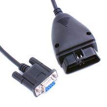 Obd2 16pin para db9 porta serial adaptador de diagnóstico cabo eletrônica do carro acessórios para o caminhão do carro 2024 - compre barato