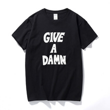 Camiseta de algodón para Hombre, camisa de manga corta A la moda, regalo de música prémium, Gift A Damn As Worn By Alex, 100% 2024 - compra barato
